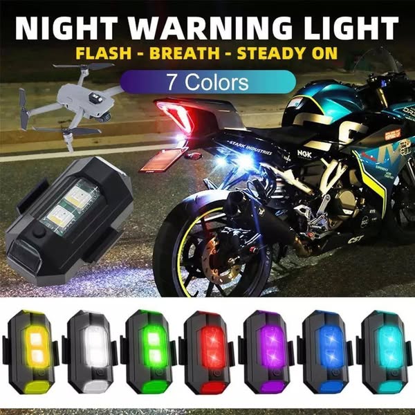 3 Pcs Universal Flashlight - Easy Installation, Multicolor Brightness